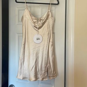 Princess Polly Hewlett Mimi Dress Champagne